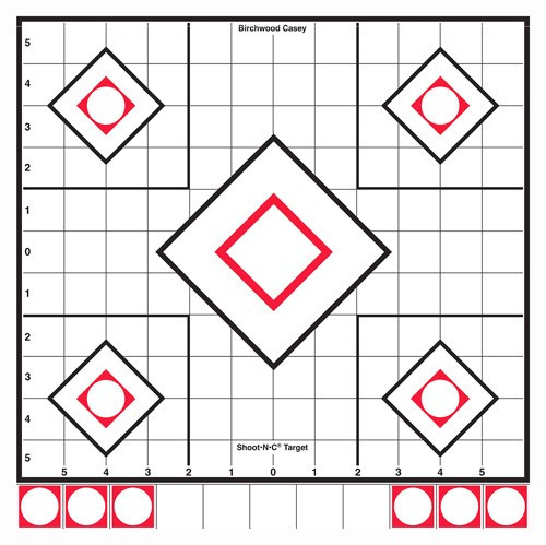 Birchwood Casey B/C Target Shoot-n-c 12" White/black Sight-in 5 Targets