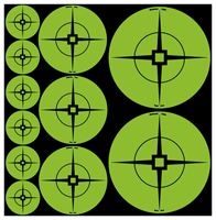 Birchwood Casey B/C Target SPOTS Assortment GREEN 1"-60/2"-30/3"-20