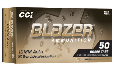 Blazer Ammunition BRASS 10mm 180GR JHP 50/500
