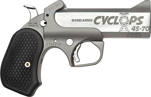 Bond Arms ARMS Cyclops 45-70 Stainless Steel 4.25" B6 Extended GRIP