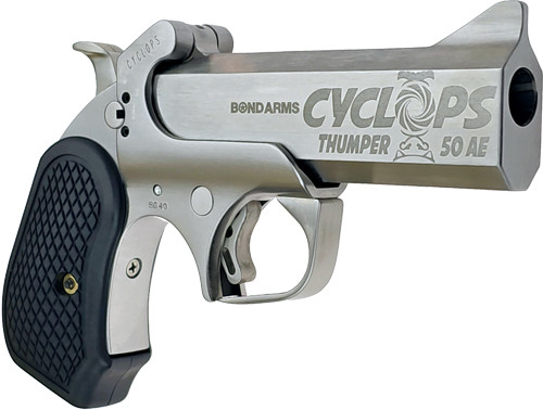Bond Arms ARMS Cyclops 50AE Stainless Steel 4.25" B6 Extended GRIP