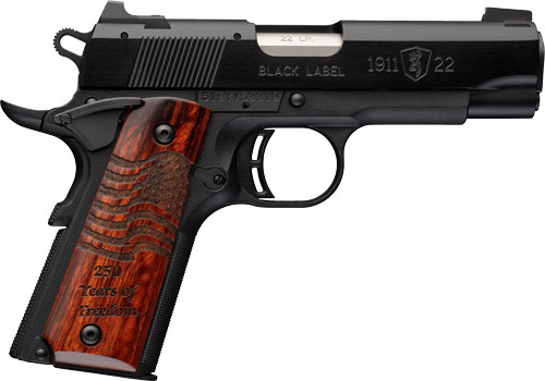Browning 1911-22 Medallion Compact Semi-Automatic Pistol - 22 LONG RIFLE, 3.625"