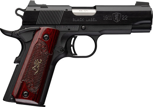 Browning 1911-22 Medallion Compact Semi-Automatic Pistol - 22 LONG RIFLE, 3.63"
