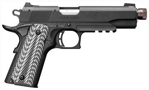Browning 1911-22 Compact SUPPR READY With RAIL 22LR 4.25" G10