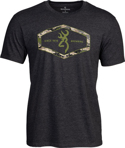 Browning Stainless Steel T-shirt Browning Hexlock DARK GRAY Xxlarge