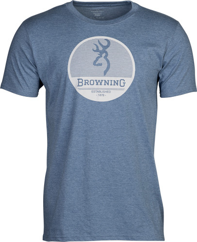 Browning Stainless Steel T-shirt Circuit BLUE Xxlarge