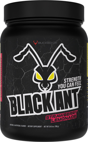 Bucked Up UP BLACK ANT Preworkout Strawberry Lemonade 20 Serving
