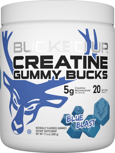 Bucked Up UP Creatine Gummies BLUE BLAST 20 Servings