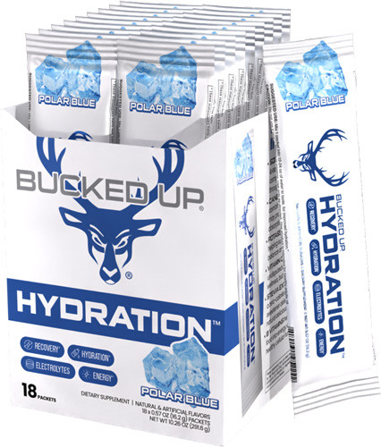 Bucked Up UP Hydration 2.0 POLAR BLUE 18 COUNT