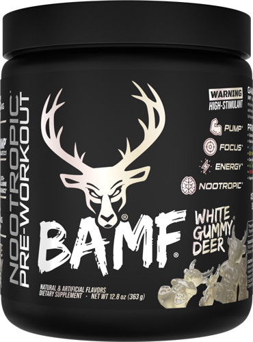 Bucked Up UP Pre-workout BAMF WHITE GUMMY DEER 30 Servings