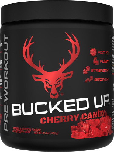 Bucked Up UP Pre-workout Cherry HARD CANDY 30 Servings