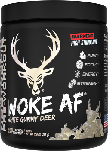 Bucked Up UP Pre-workout WOKE AF WHITE GUMMY DEER 30 Servings