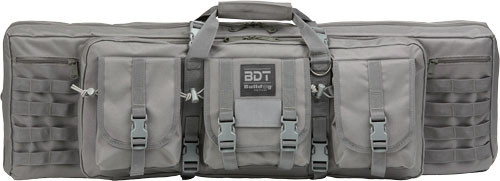 Bulldog 43" Single Tactical Case 3 Large Accessory Pockets GREY