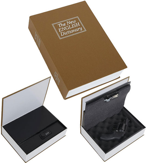 Bulldog Diversion BOOK SAFE BROWN 3 WHEEL Combination LOCK