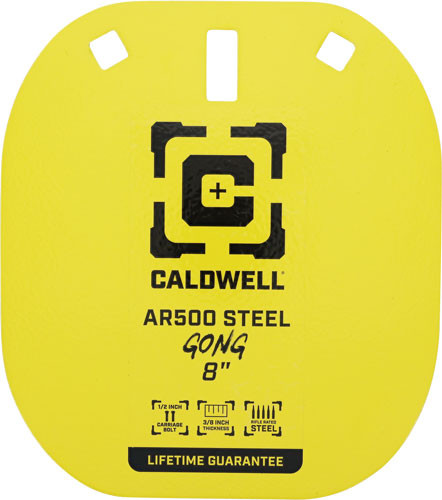 Caldwell AR500 8" STEEL Target Yellow