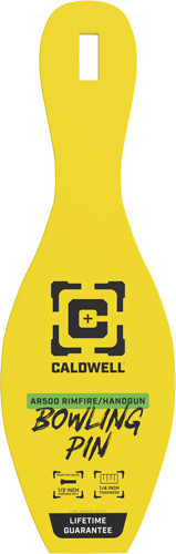 Caldwell AR500 Rimfire Bowling PIN Target 1/4" Yellow
