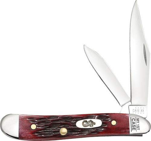 Case Knives Knives MY FIRST CASE PEACH SEED JIG OLD Red Peanut