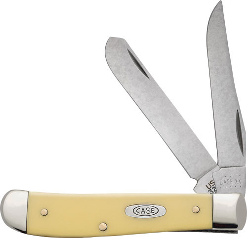 Case Knives Knives Yellow Synthetic Smooth MINI Trapper