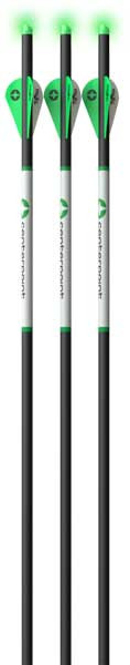 Centerpoint XBOW ARROW Premium 20" Green Lighted NOCK .003 3PK