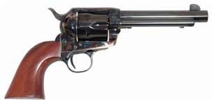 Cimarron Frontier 38spl/357mag PW Fixed Sights 5.5" Cc/blued Walnut