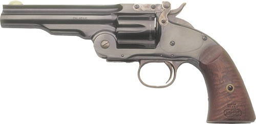 Cimarron NO.3 Schofield 45LC 5" Fixed Sights BLUED Walnut