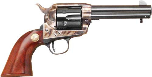 Cimarron P-model 38spl/357mag Fixed Sights 4.75" Cc/blued Walnut