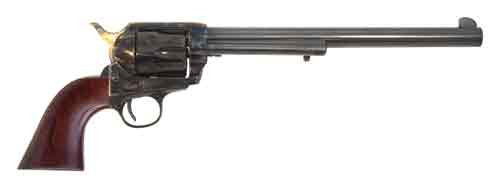 Cimarron WYATT EARP 45LC OM Fixed Sights 10" CC/BL Walnut Without BADGE