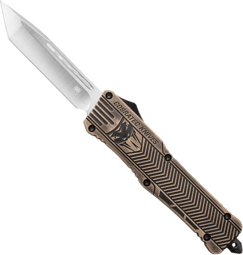 Cobratec Knives Large CTK1 OTF SAND Distressed CRKTE 3.75" TANTO