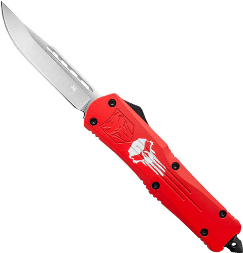 Cobratec Knives Large FS3 OTF Red Punisher 3.5" D2 STEEL DROP!