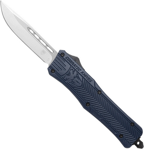 Cobratec Knives Medium CTK1 OTF NYPD BLUE 3" DROP POINT