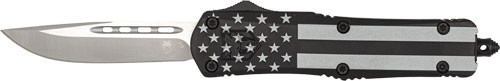 Cobratec Knives Medium FS3 Otf Black Out Flag 3-Inch D2 Drop Non Srrted