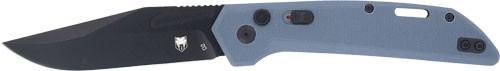 Cobratec Knives NAJA SIDE Button AUTO 3.5" D2 SLATE GREY