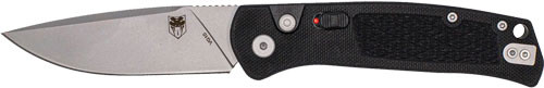 Cobratec Knives RECON PUSH Button AUTO 3.12" BLACK G10