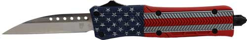 Cobratec Knives Small CTK1 OTF USA R/W/B 2.75" Wharncliffe!