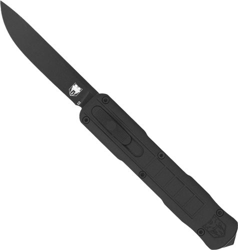 Cobratec Knives Small Raptor OTF Blackout 2.5" DROP POINT