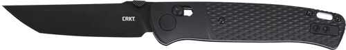 Crkt Knives Counterpart 3.38" PLAIN EDGE Blackout Crossbar LOCK