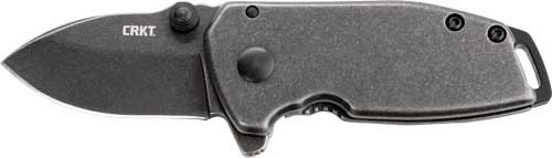 Crkt Knives SQUID Compact 1.75" PLAIN EDGE BLACK Stonewash