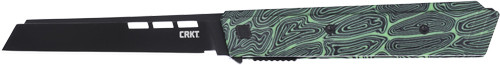 Crkt Knives Zephyr 3.22" PLAIN EDGE Green/white G10 LINER LOCK