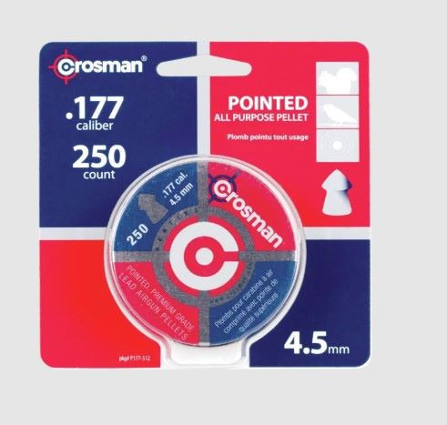 Crosman Pellets 177 CAL Pointed 7.6GR 250CT