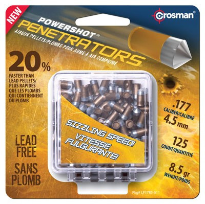Crosman Pellets GOLD Flight Penetrator 177 8.5GR 125CT