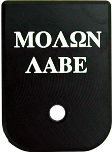 Cruxord Magazine BASE PLATE MOLON LABE FITS MOST Glocks!