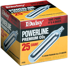 Daisy CO2 Cartridges 12-GRAMS 25-PACK