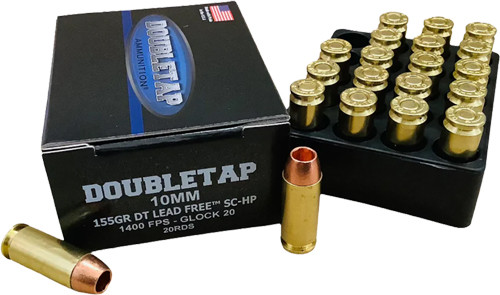 Doubletap 10mm 155GR SC-HP LEAD FREE 20RD 50BX/Case