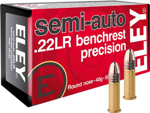 Eley Precision 22LR 40GR Semi-Automatic Benchrest 50RD 100BX/Case