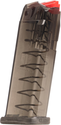 Elite Tactical Systems Group ETS Magazine FOR GLOCK 9mm 15RD Carbon SMOKE FITS 19/26