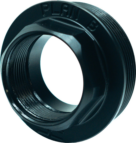 Faxon Firearms PLAN B TO HUB Adapter BLACK Stainless STEEL 1.375-24
