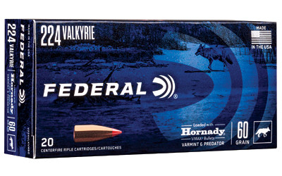 Federal 224VALK 60GR HRNDY V-MAX 20/200