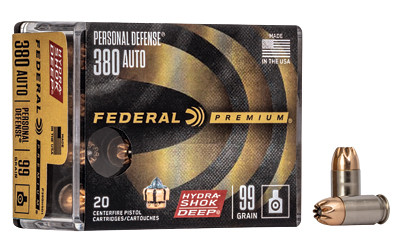 Federal Hydra-shok DEEP 380AUTO 99GR 20