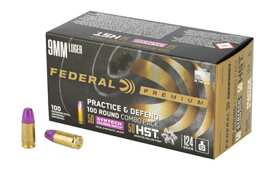 Federal PRCTC & DFND 9mm HST/Synthetic 124GR