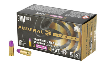 Federal PRCTC &DFND 9mm HST/Synthetic 147GR